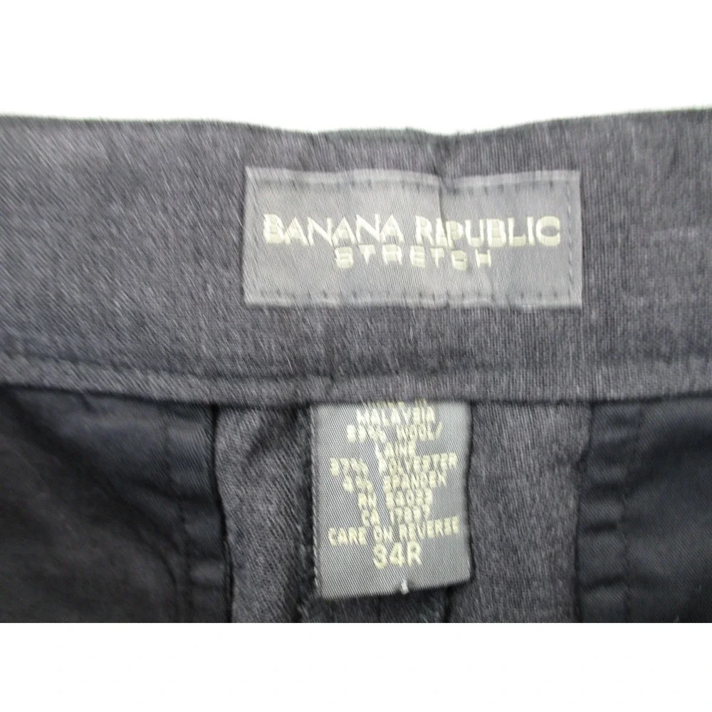 Banana Republic Wool Blend Dress Pants Mens 34x30 Grey Straight Leg Trousers